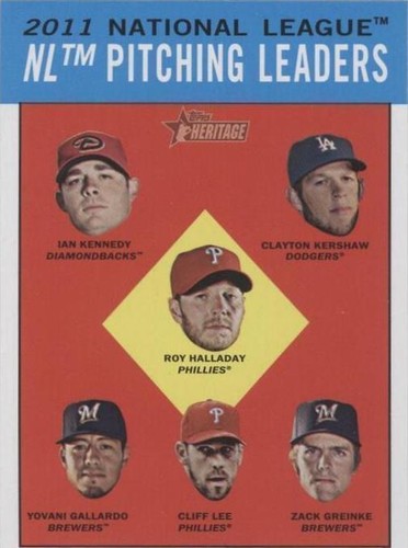 2012 Topps Heritage - Clayton Kershaw Cliff Lee Ian Kennedy #7