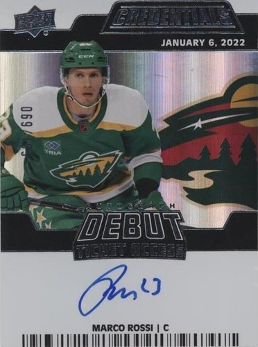 2022-23 Upper Deck Credentials - Marco Rossi #DTAA-MR