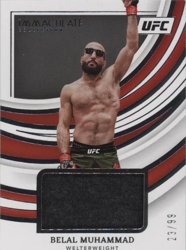 2022 Panini Immaculate Collection UFC - Belal Muhammad #FN-BMH