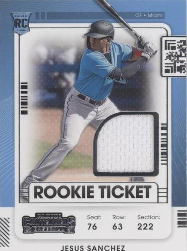 2021 Panini Contenders - Jesus Sanchez #RTJ-JS