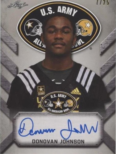 2017 Leaf Metal U.S. Army All-American Bowl Donovan Johnson #ATA-DJ1