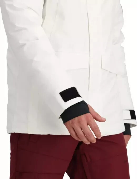 Pre-owned Obermeyer $399  Ridgeline Insulated Ski Jacket With Faux Fur (men's), White, M