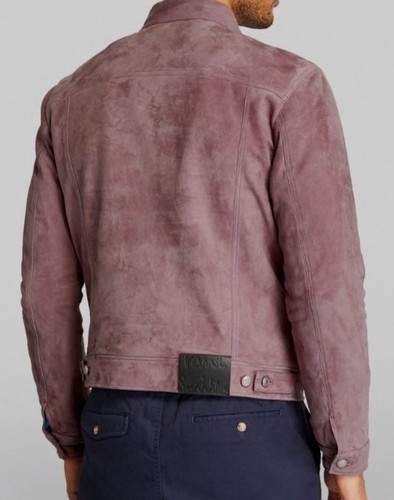 Pre-owned Paul Smith $1995  Men's Purple Suede Denim Style Jacket Size Large