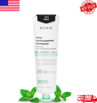 Boka Ela Fluoride Free Toothpaste-Nano Hydroxyapatite  Ela Mint Flavor, 4 Fl Oz