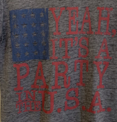 Miley Cyrus Party in The USA Lyric Culture Women s Shirt Size Medium