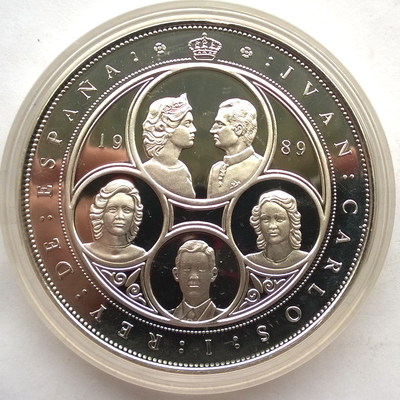 Spain 1989 Regional Autonomy 10000 Pesetas 5oz Silver Coin,Proof