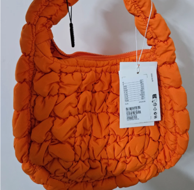 COS Quilted Mini Bag Bright Orange 0973537026 100 Authentic