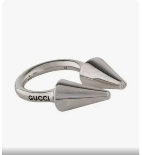 GUCCI Silver ring with ダブルGリング 15号 Gucci | Jewelry | Gucci Distressed Double G Logo Ring