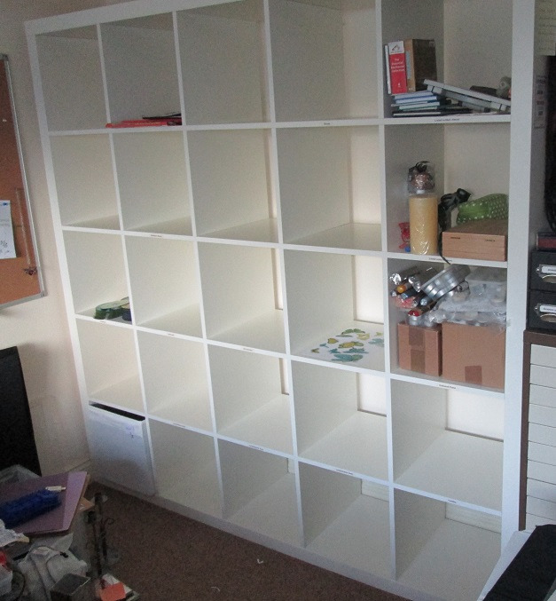 IKEA Expedit Shelving unit, white cube unit, EXPEDIT 5x5 shelving, cube
