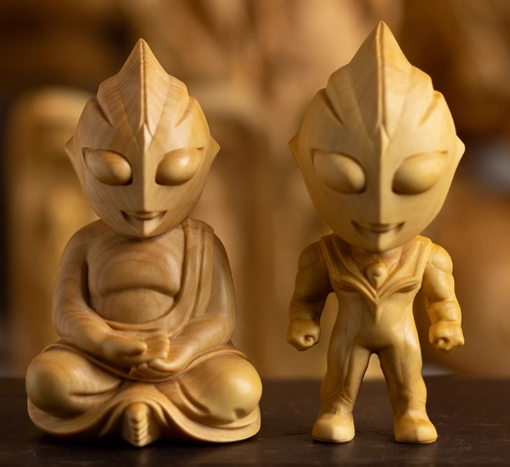 ◇フィッティング 彫刻 Pair BoxWood 4/4