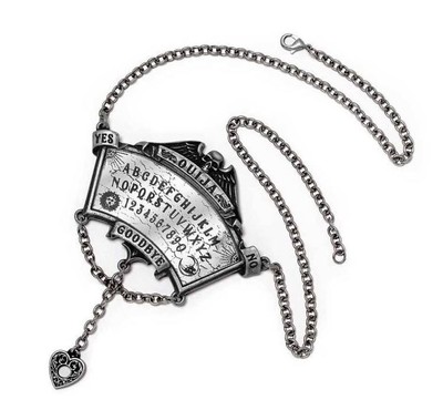 Mr. Crowley Seance PewterOuija Board Necklace NEW Alchemy Gothic Spooky Haunting