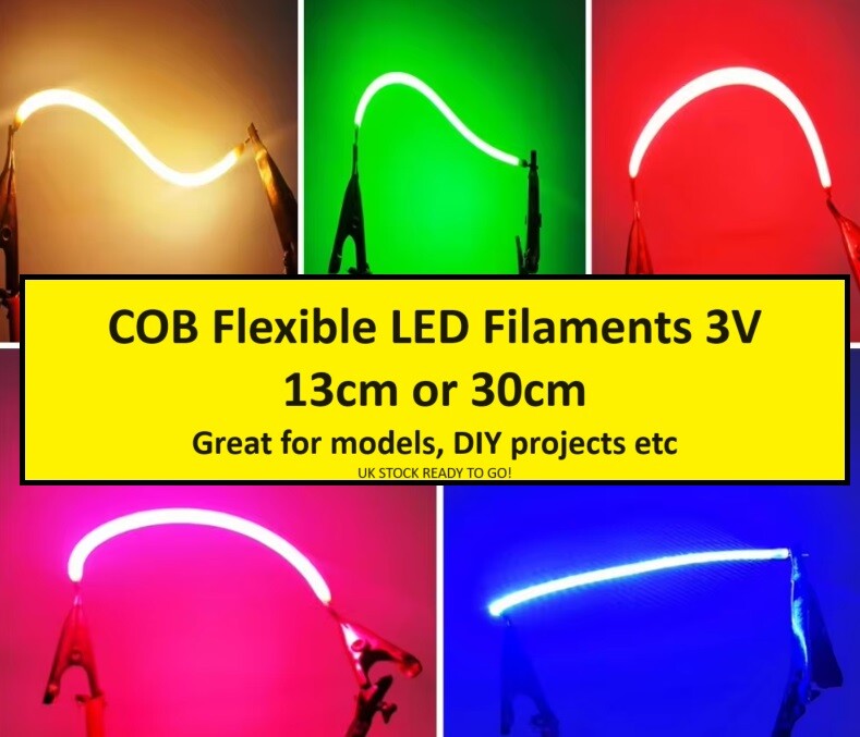 LED Filament 13cm 30cm Edison Bulb COB Filament Lamp Models DIY Neon easy to use