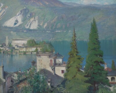 June Morning, Lake Orta : Oliver Dennett Grover : Archival Quality Art Print