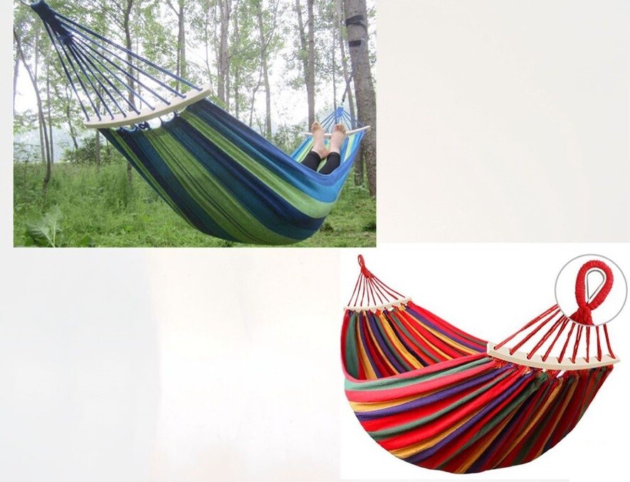 Amaca da Giardino Tessuto Colorata Singola 80x200Cm Esterno Sospesa
