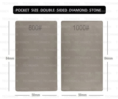 CARD SIZE DOUBLE SIDED DIAMOND STONE HONING SHARPENING RAZOR CUTTING TOOLS BLADE