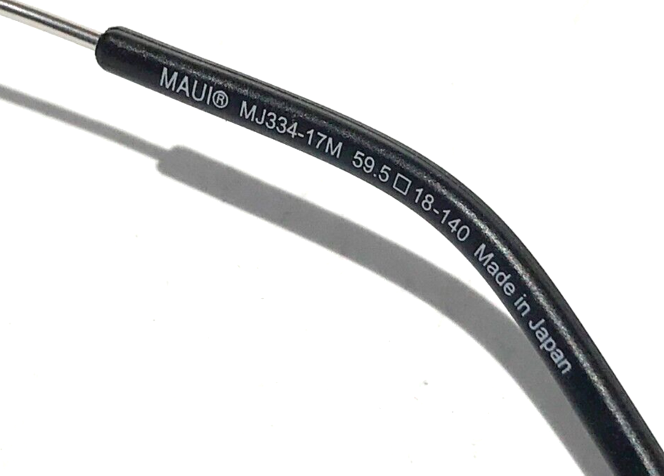Pre-owned Maui Jim Ohai Matte Silver Polarized Green Mirror Sunglass Gm334-17m