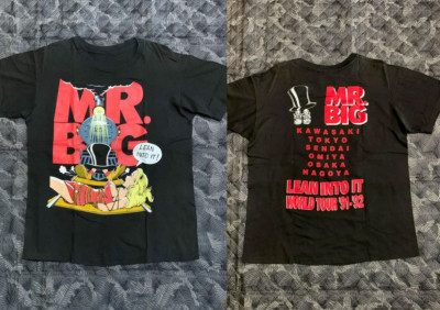 Mr. Big Lean Into It World Tour Adult Cotton Unisex T-Shirt Full Size AL193