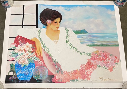 ハワイ　アート　絵画　アンティーク　Diana Hansen young ハワイ アート 絵画 アンティーク Diana Hansen young Diana