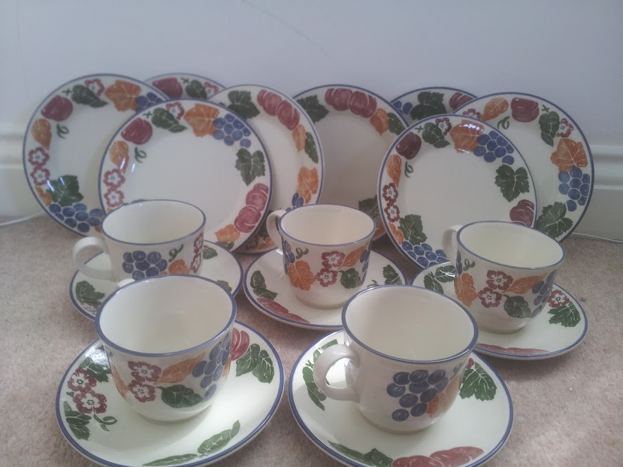 Staffordshire Tableware England Chianti Tea Saucer and cup very go