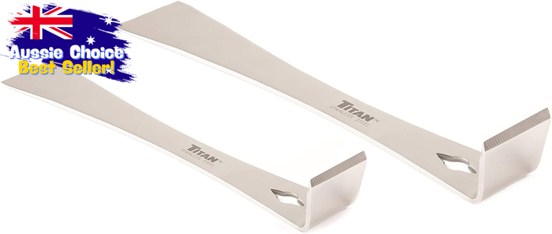 17005 2-Piece Stainless Steel Pry Bar Scraper Set 7.25" & 9.25" Tools