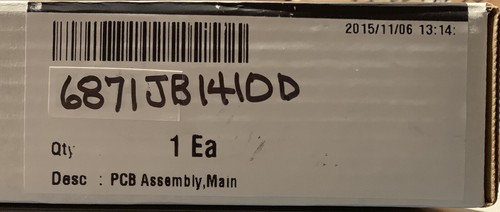 LG CONTROL BOARD #6871JB1410D(N) FOR REFRIGERATORS, see pics.