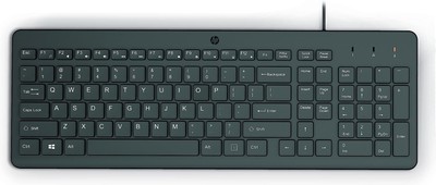 HP 150 Wired Keyboard with Numeric Keypad - Silent-Touch Chiclet Keyboard - E...