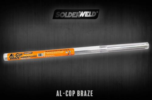 SolderWeld SW-AlCu5K Al-Cop Braze - Aluminum to Copper Brazing Rod - Flux Core