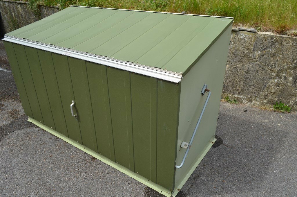 Trimetals Large Garden Metal Storage Box Lockable Ideal For Bikes