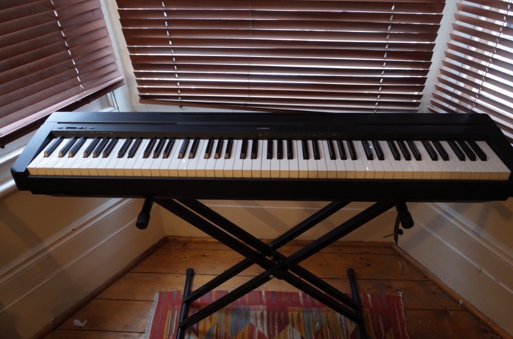Yamaha P45 Digital 88 Weighted Key Stage Piano with Stand in Archway