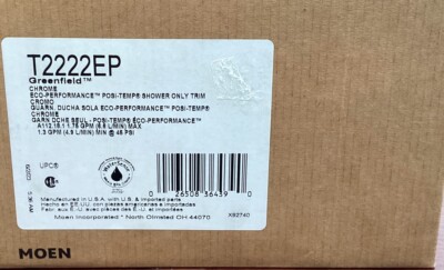 NEW Moen NEW Moen T2222EP Greenfield Chrome Shower Only Trim B235