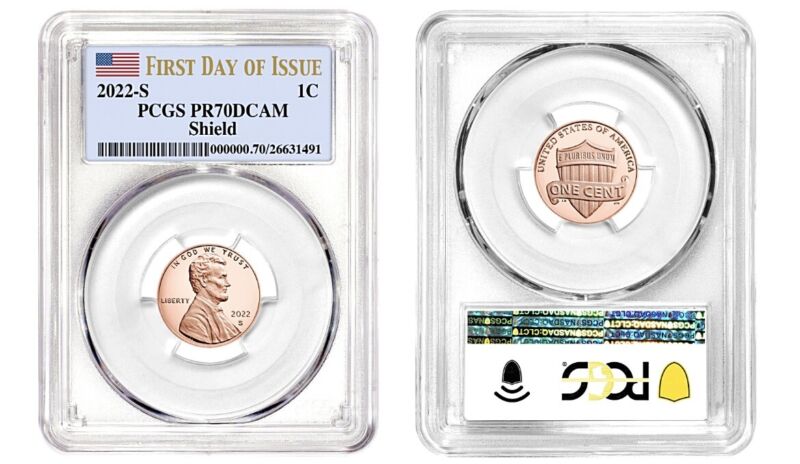2022 S Proof Lincoln Cent PCGS PR70DCAM First Day Of Issue