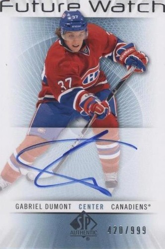 2012-13 SP Authentic - Gabriel Dumont #224