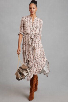 Anthropologie Cloth & Stone Buttondown Dress Size L. B26