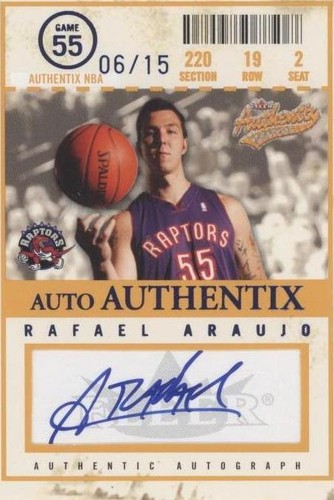 2004-05 Fleer Authentix - Rafael Araujo #AA-RA