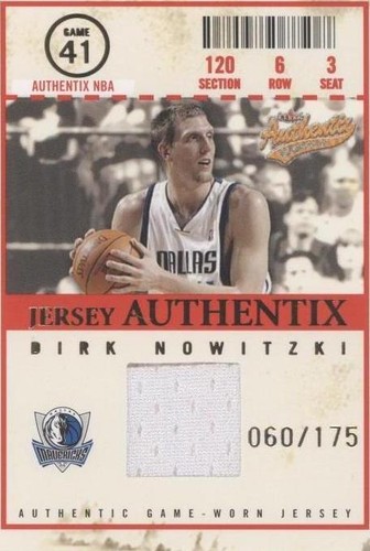 2004-05 Fleer Authentix - Dirk Nowitzki #JA-DN