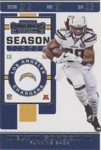 2019 Panini Contenders Melvin Gordon #100