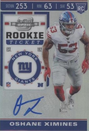2019 Panini Contenders Optic Oshane Ximines #186