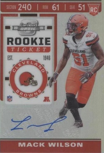2019 Panini Contenders Optic Mack Wilson #146