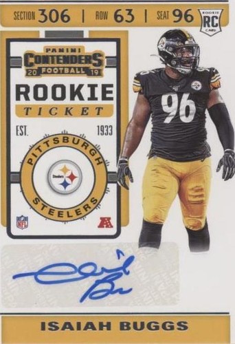 2019 Panini Contenders Isaiah Buggs #232