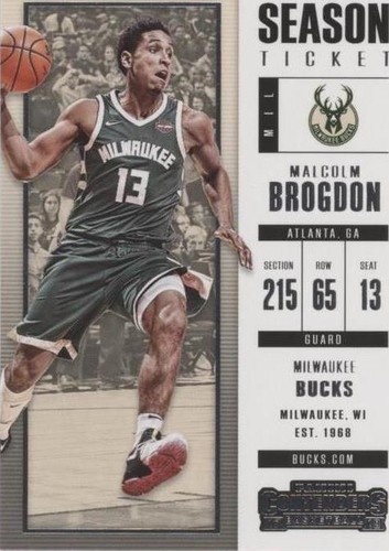 2017-18 Panini Contenders - Malcolm Brogdon #59