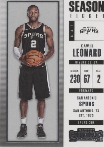 2017-18 Panini Contenders - Kawhi Leonard #76