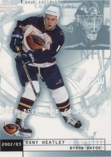 2002-03 Upper Deck Mask Collection - Byron Dafoe Dany Heatley #5