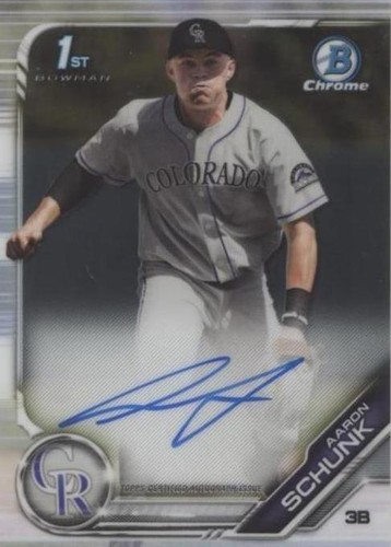 2019 Bowman Draft - Aaron Schunk #CDA-AS