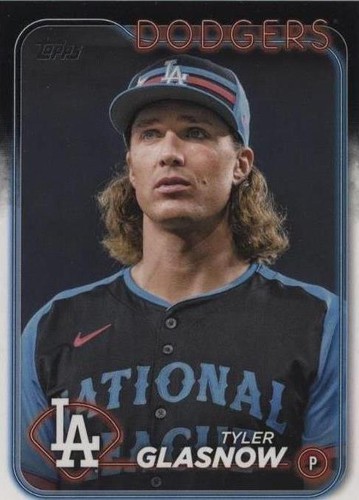 Tyler Glasnow, Los Angeles Dodgers, 2024 Topps Update Gold