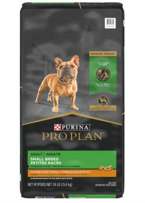 Purina Pro Plan Shredded Blend Small Breed Chicken & Rice Dry Dog Food, 34 lb