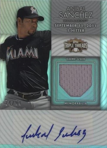 2012 Topps Triple Threads - Anibal Sanchez #TTUAR-7