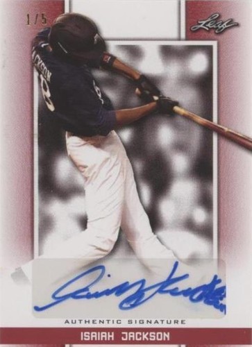 2019 Leaf Perfect Game National Showcase - Isaiah Jackson #BA-IJ1