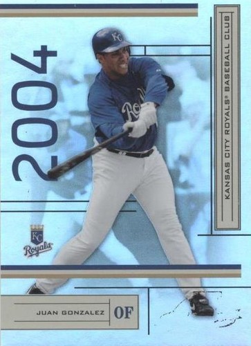 2004 Playoff Absolute Memorabilia - Juan González #95