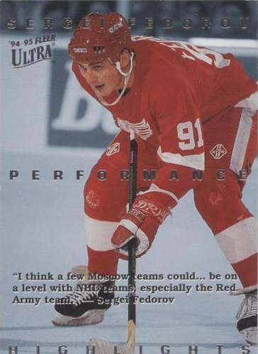 1994-95 Fleer Ultra - Sergei Fedorov #3