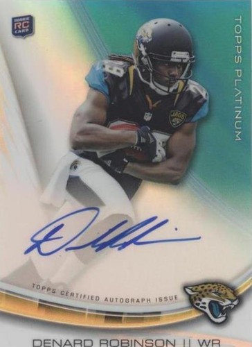 2013 Topps Platinum Denard Robinson #A-DR